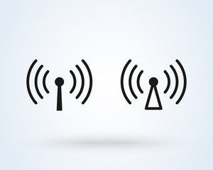 Wireless Network wi-fi. Simple vector modern icon design illustration.
