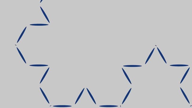 abstract fractal art growing moving left recursion pattern