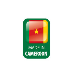 Cameroon flag, vector illustration on a white background