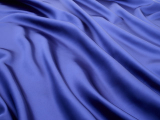 Blue satin cloth