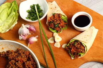 Asian Beef Tortilla