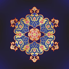 Eastern ethnic motif, traditional muslim ornament. Element for design. Vector illustration