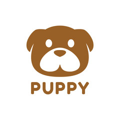 simple clean Puppy Dog logo design