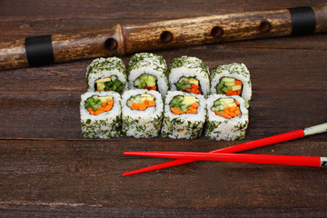 Japanese sushi roles