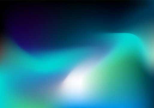 Aurora abstract blue background