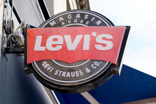 Levi's Jeans Sign and Logo levis store levi strauss french shop