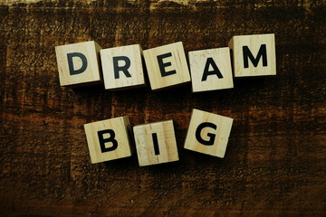 Dream Big alphabet letters