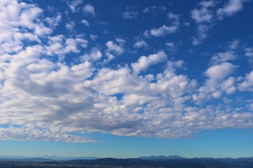 空　雲　冬　風景　杤木