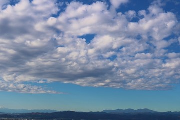 空　雲　冬　風景　杤木