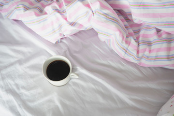 good morning coffee in bed