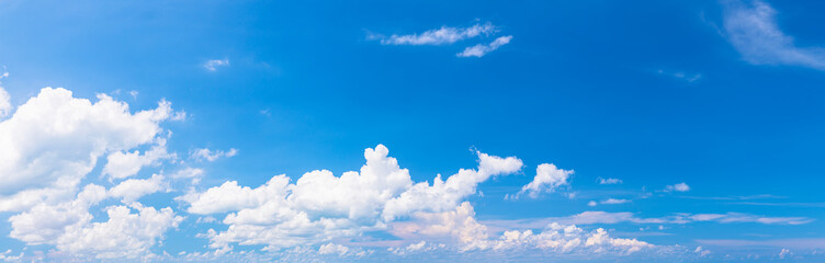 Panoramic blue sky and cloud