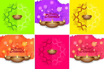 Background template with mandala designs