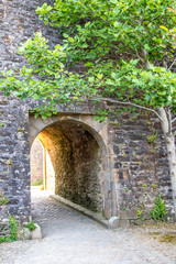 Belle-Ile-en-Mer. Porte d'accès à la citadelle. Le Palais.  Morbihan. Bretagne	