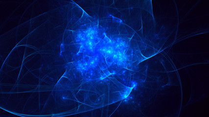 Fractal 3D rendering abstract light background