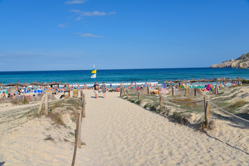 Obraz premium Strand Cala Agulla / Insel Mallorca