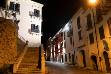 Obraz premium Arpino, Italy, by night