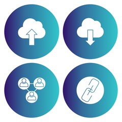 4 User interface Icon set for web and mobile applications