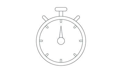 Stopwatch icon for time management and sports