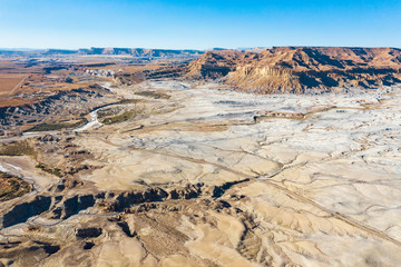 Aerial landscape of mountain in Utah state. Road. USA