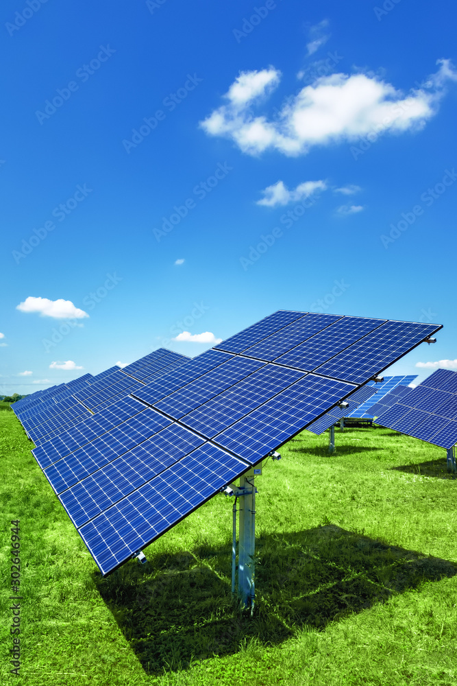 Wall mural typical solar plant outdoors