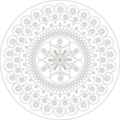 Mandala. Coloring book pages.