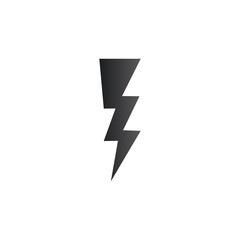 Lightning Icon. Stock Vector illustration isolated on white background.