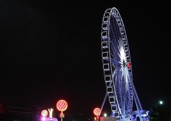Ferris wheel by the Chao Phraya River