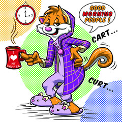 cute cartoon animal character graphic design