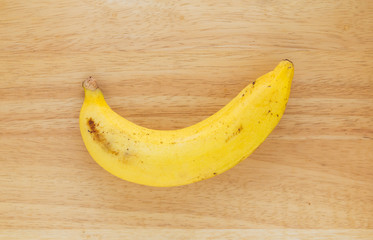 banana on wood background