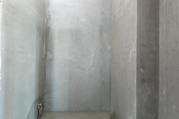 interior of the apartment without decoration