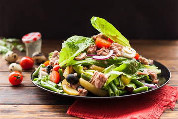 Healthy Vegetarian Tomato and Olive Salad