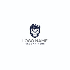 Mascot/yeti/ninja/ negative space logo design for use any purpose