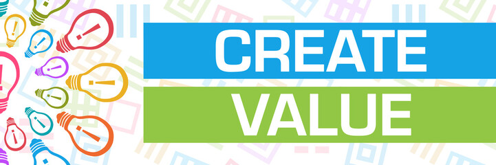 Create Value Colorful Bulbs Circular Horizontal 