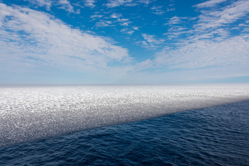 Arctic sea with ice edge