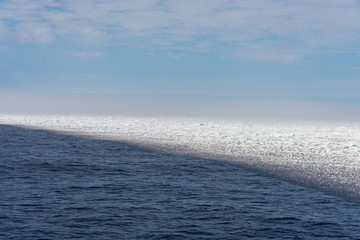 Arctic sea with ice edge