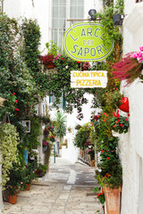 Streets of the City of Ostuni, Apulia, Italy
