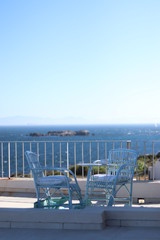 chairs with view to the sea