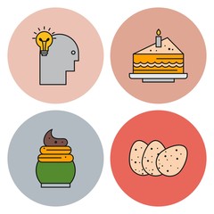 Simple Set of Universal Related Color Icons