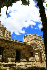 Obraz premium Ruinas mayas en la penínsual de yucatán