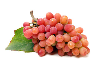 Grapes on a white background 