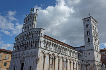 Fototapeta na wymiar Lucca Tuscany Italy. St Martin Cathedral