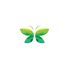 Butterfly logo template vector icon design