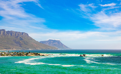 view of Clifton Beach and  apartments in Cape Town South Africa