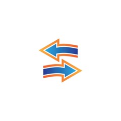 Arrows vector illustration icon logo template design