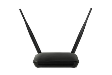Fototapeta premium Network router on white