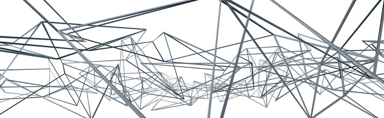 3d ILLUSTRATION, of abstract background, METAL MESH texture, wide panoramic for wallpaper