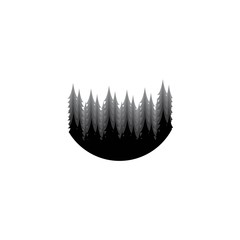 pine logo template icon design