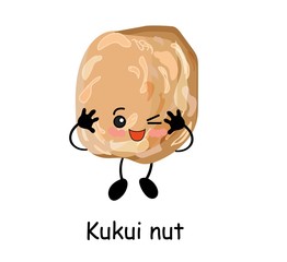 nutmeg character. Useful vegan food. Nuts are good.
