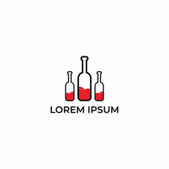 Wine bottle/Logo design template for use any purpose