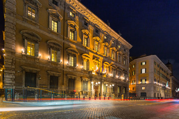 Fototapeta na wymiar Architecture of the Palazzo Madama, the seat of the Senate of the Italian Republic, Rome